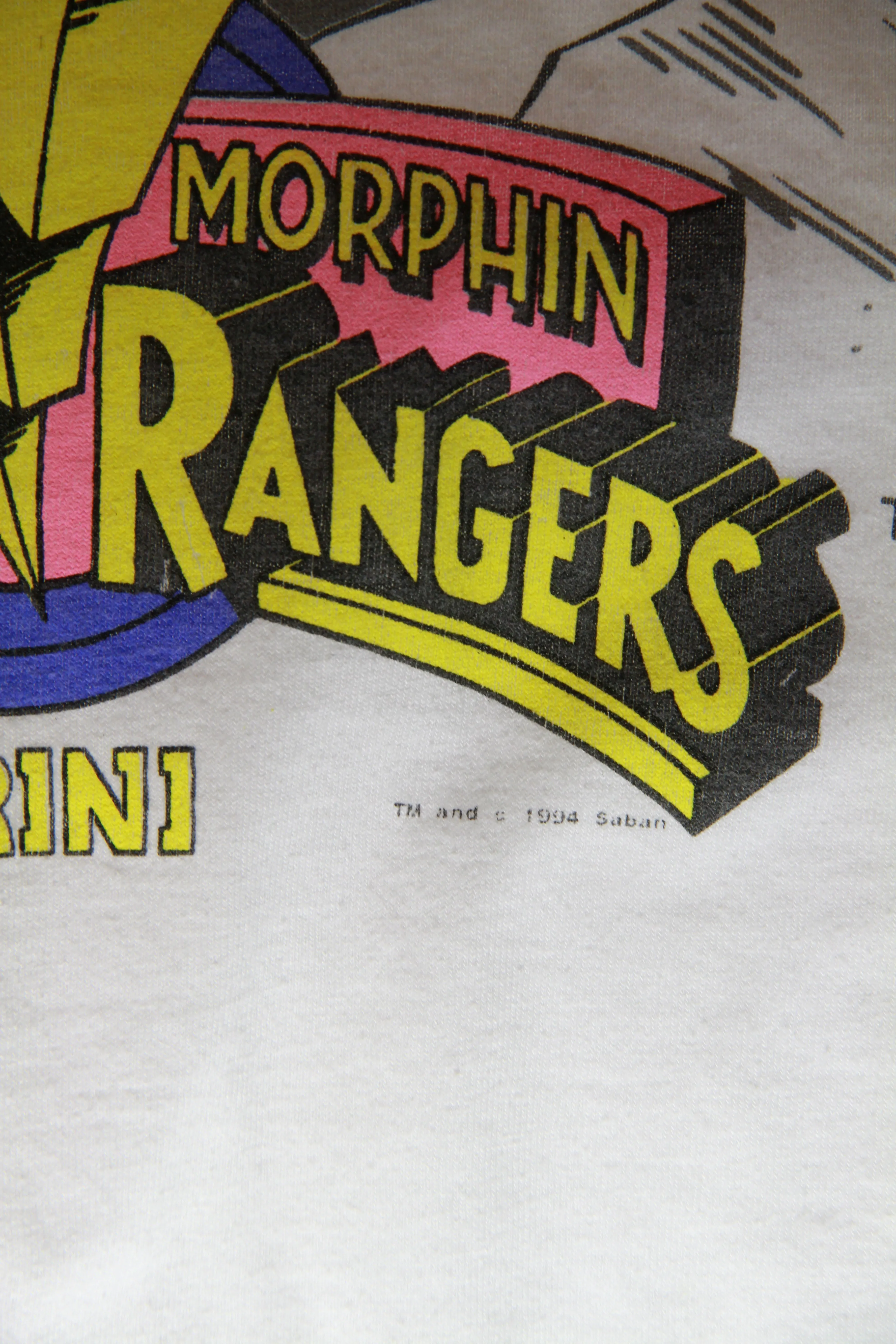 1994 Power Rangers Saban T-shirt - White - S