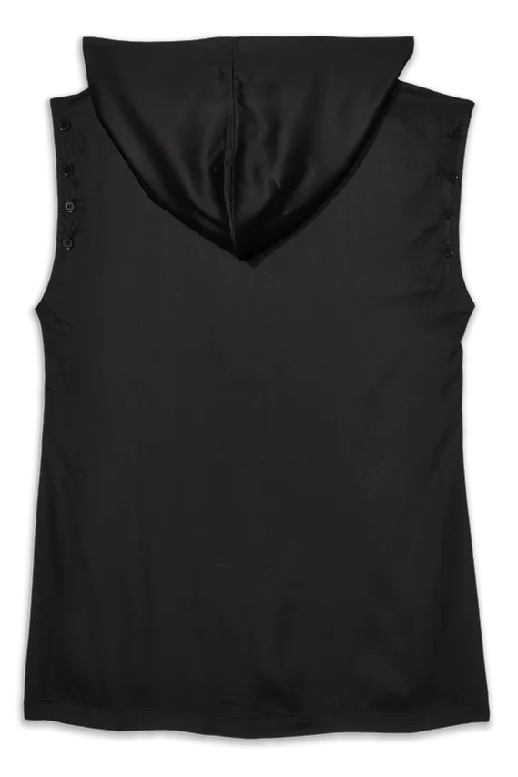 Abyss Cut-Sleeve Hoodie