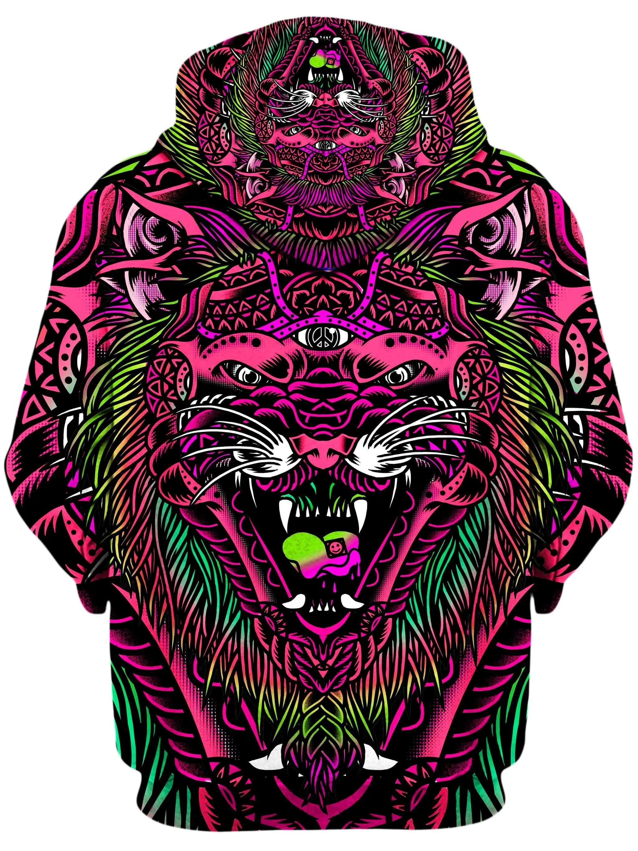 Acid Tiger Pink Unisex Hoodie