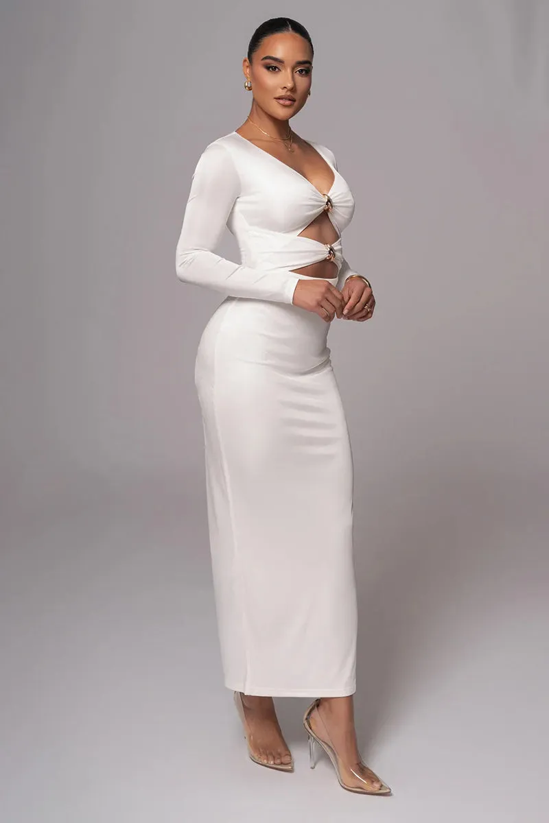 Alexandra Hollow Out Long Sleeve Sexy Maxi Dress