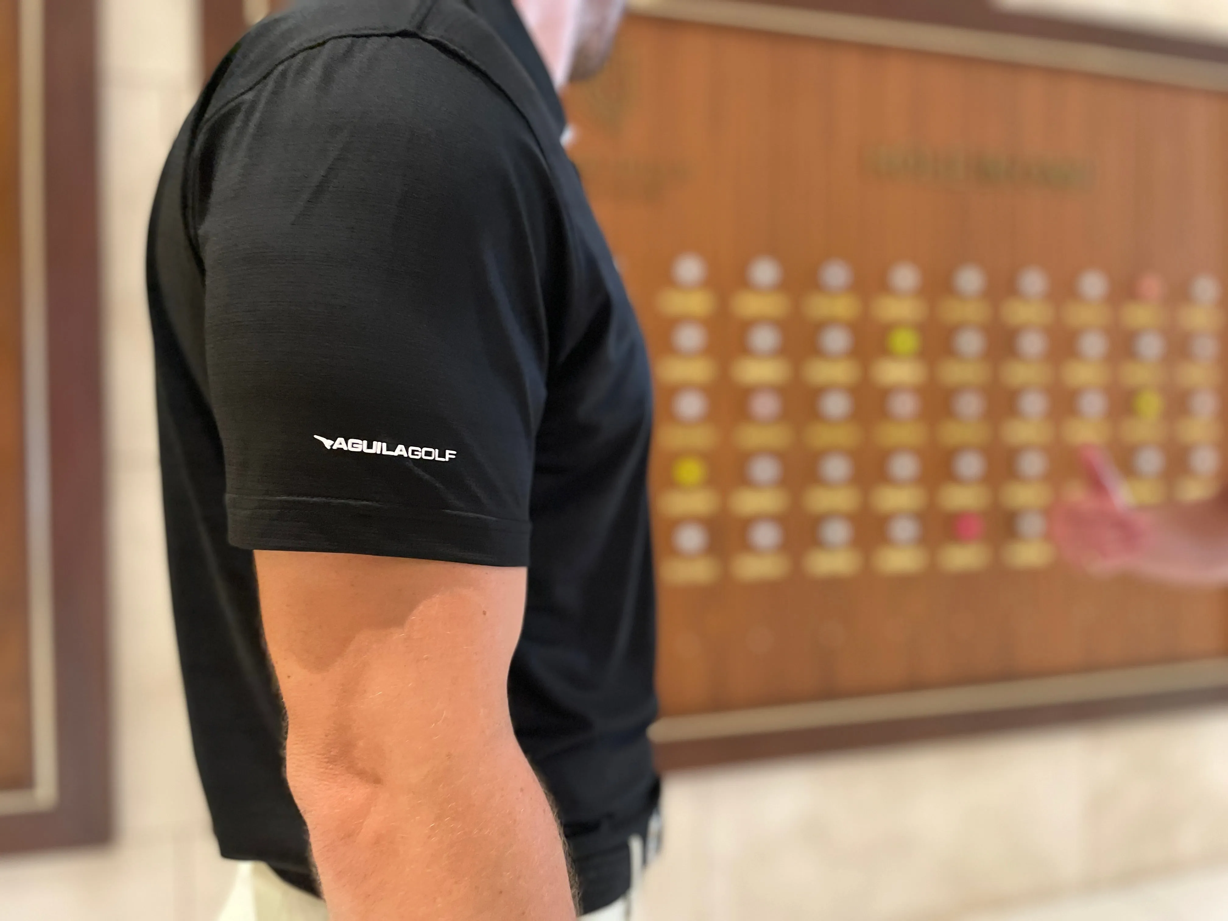 Antiguo Black Men's Golf Polo