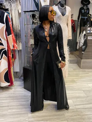 Asia Black Kimono