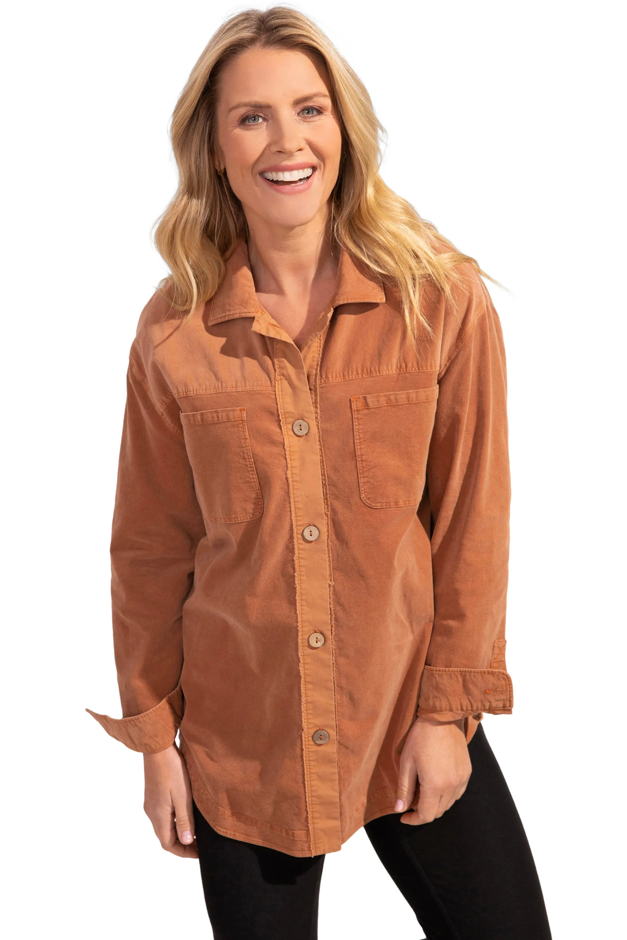 Baby Cord Stretch Shacket