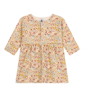 Baby Girl Long-Sleeve Quilted Dress