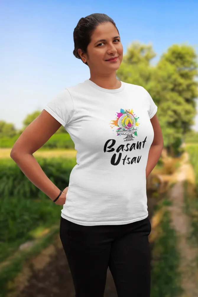 Basant Utsav Holi T-shirt for women