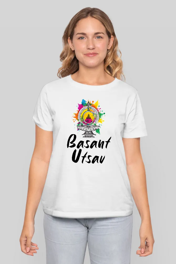 Basant Utsav Holi T-shirt for women