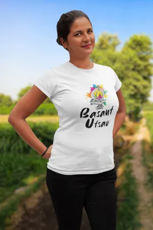 Basant Utsav Holi T-shirt for women