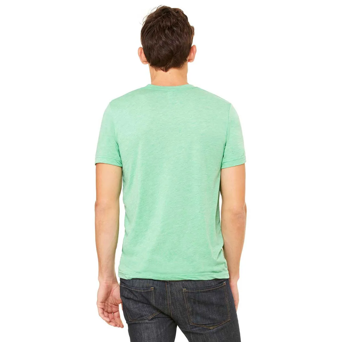Bella   Canvas Unisex Green Triblend Short-Sleeve T-Shirt
