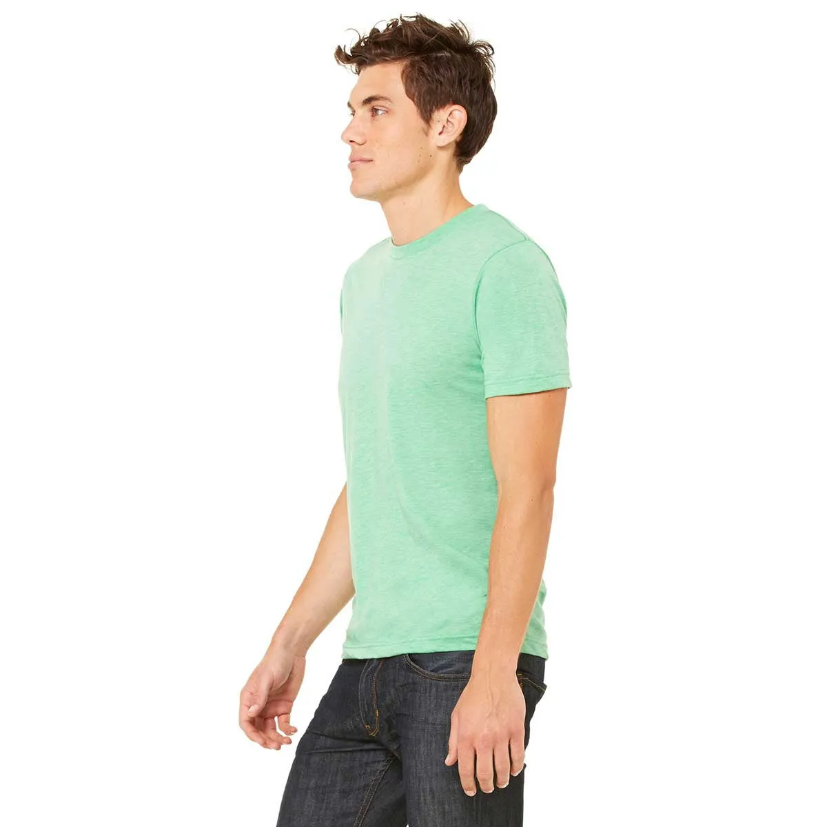 Bella   Canvas Unisex Green Triblend Short-Sleeve T-Shirt