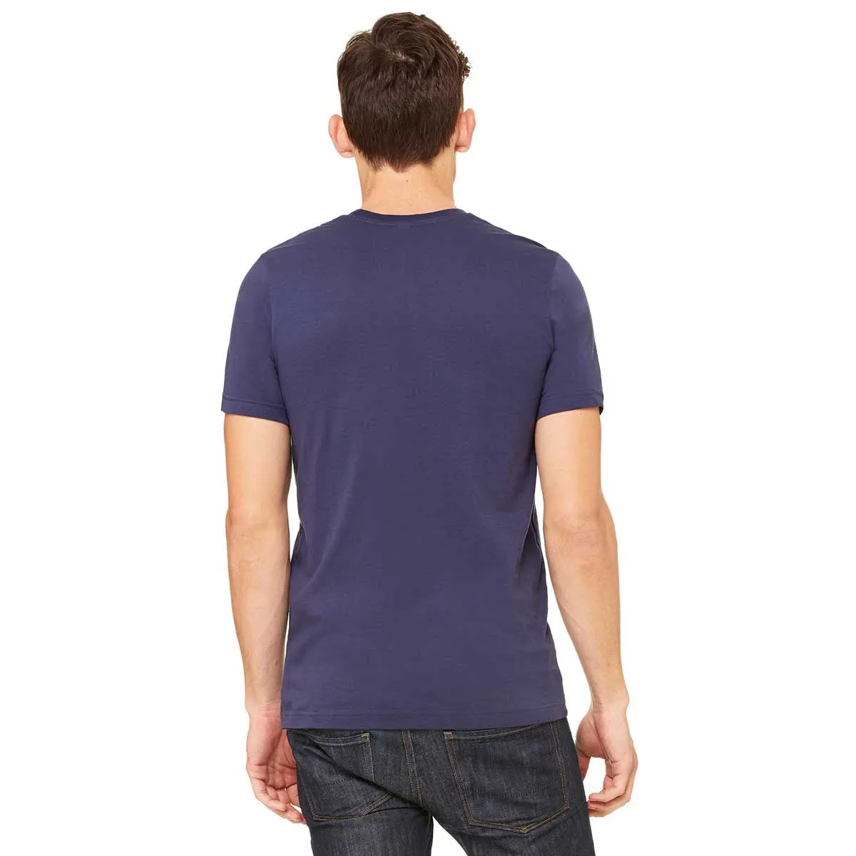 Bella   Canvas Unisex Navy Made in the USA Jersey Short-Sleeve T-Shirt