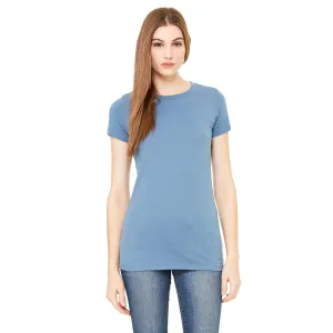 Bella   Canvas Women's Heather Blue Jersey Short-Sleeve T-Shirt