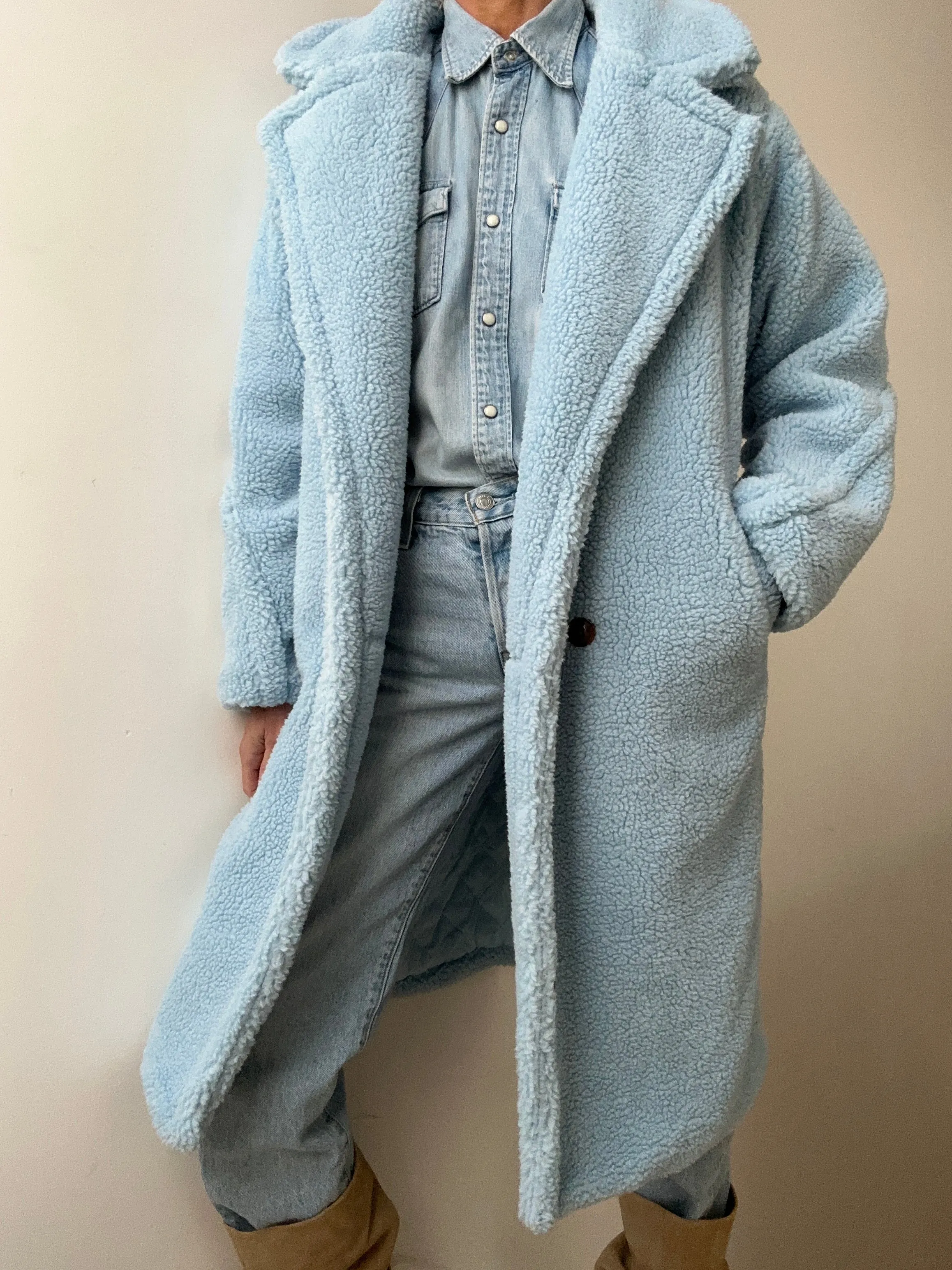 Blue Teddy Coat