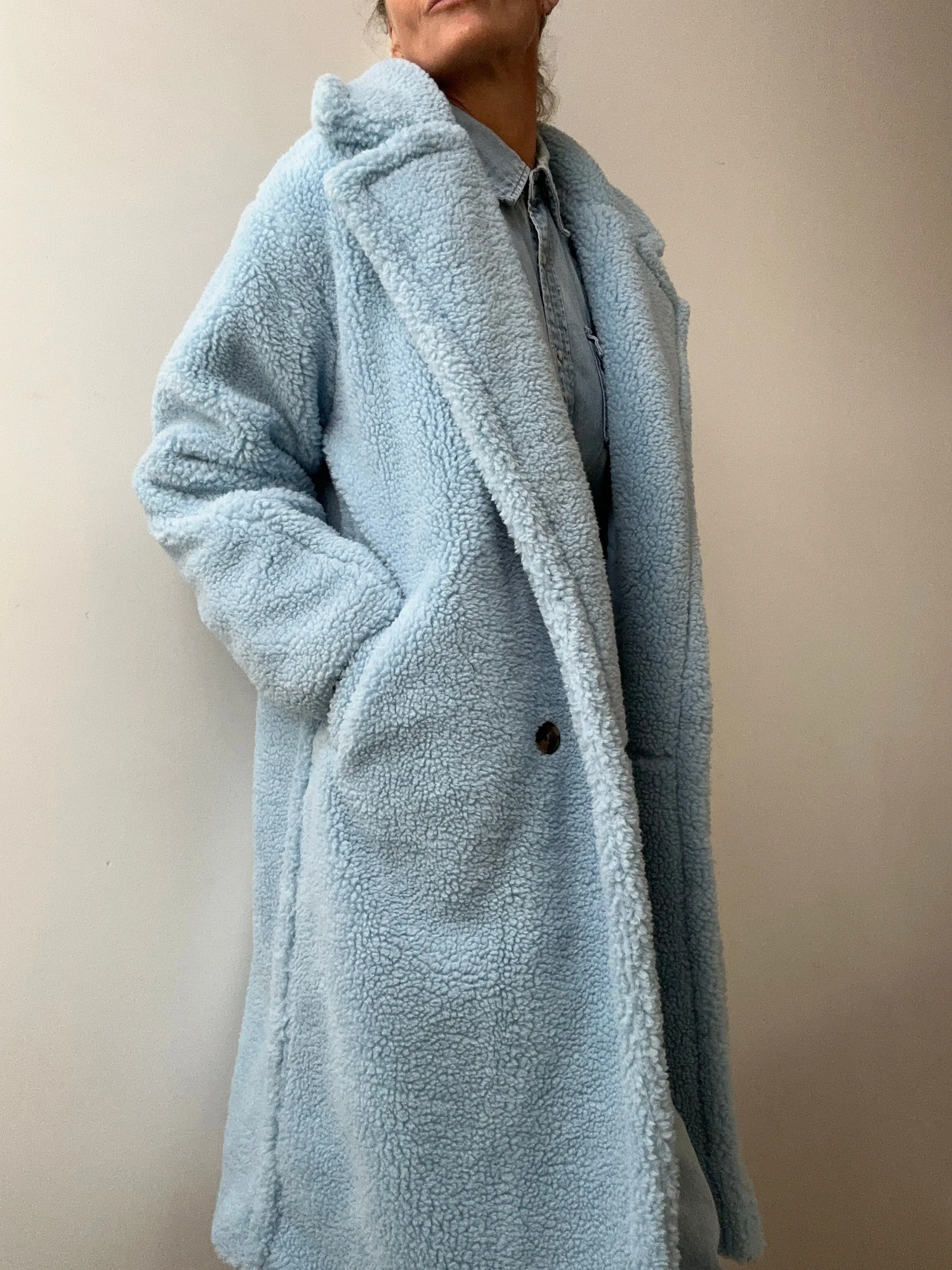Blue Teddy Coat