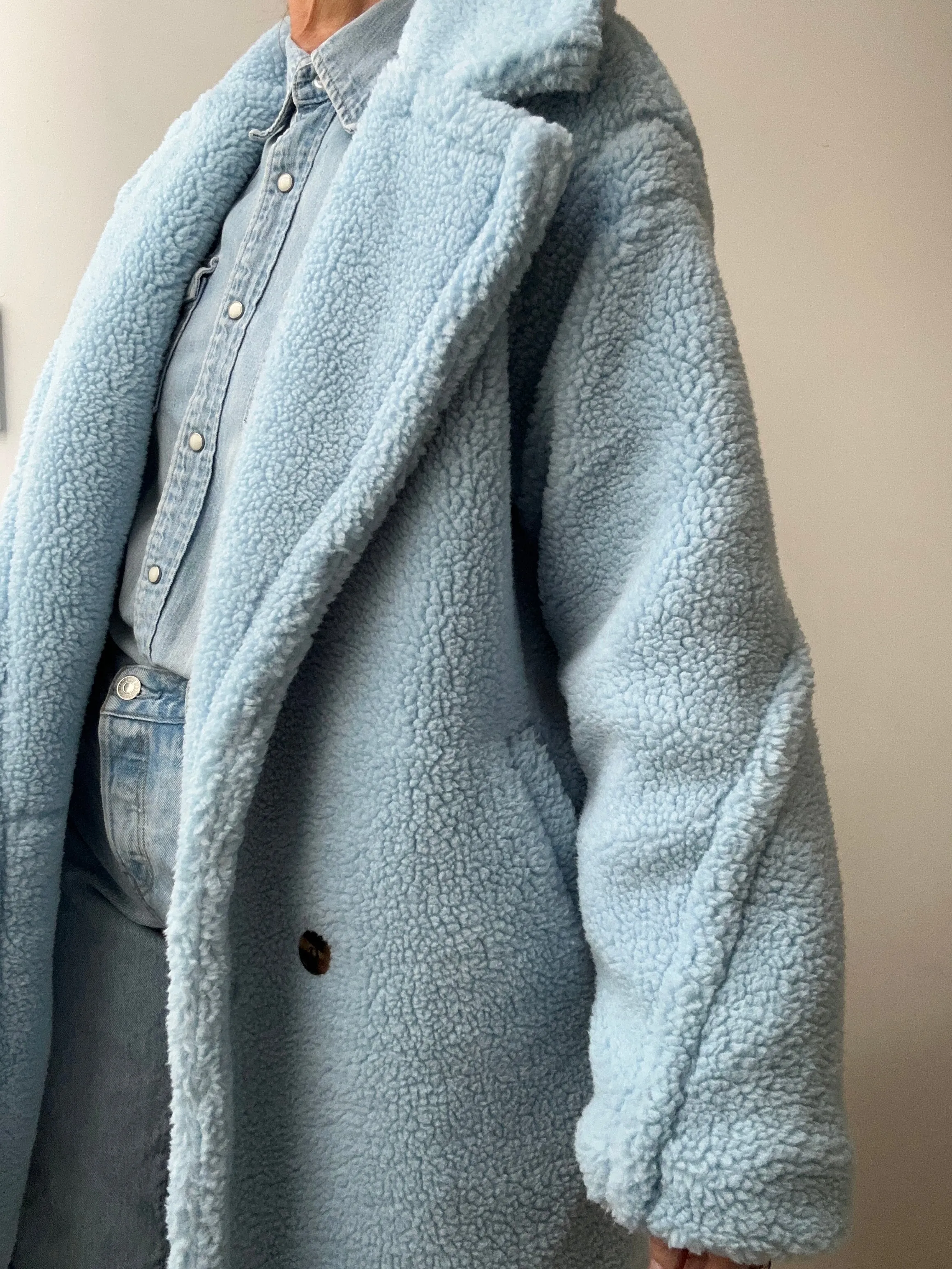 Blue Teddy Coat
