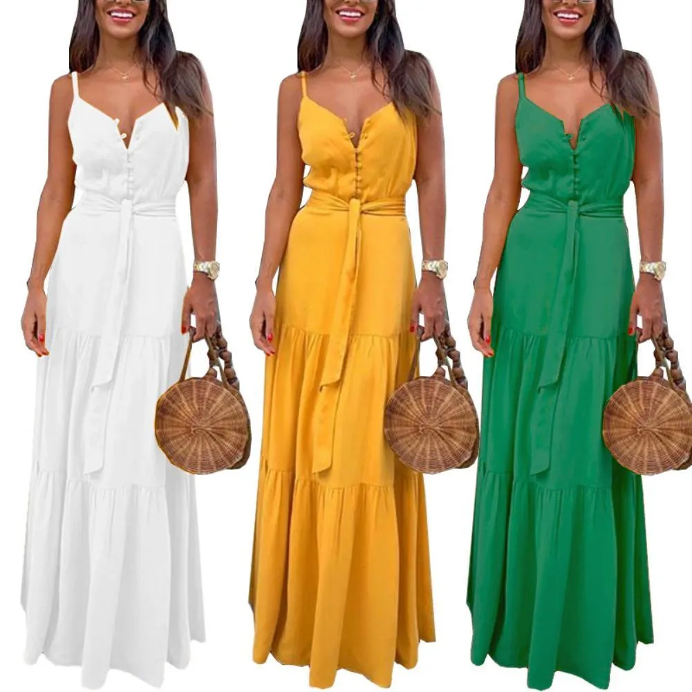 Boho Dress - Strappy Maxi