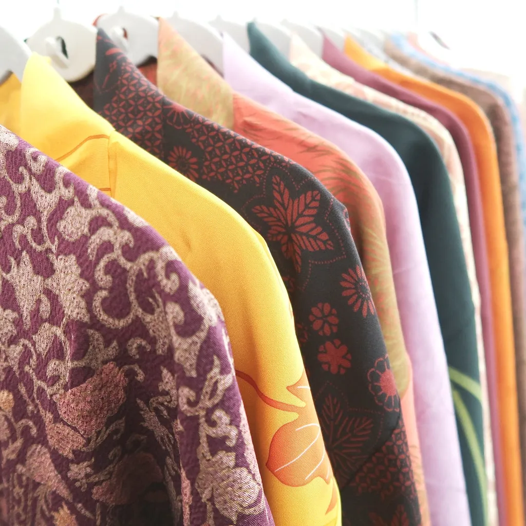 Bundle 15pcs Silk Haori Jacket Wholesale Bulk Free Shipping #480