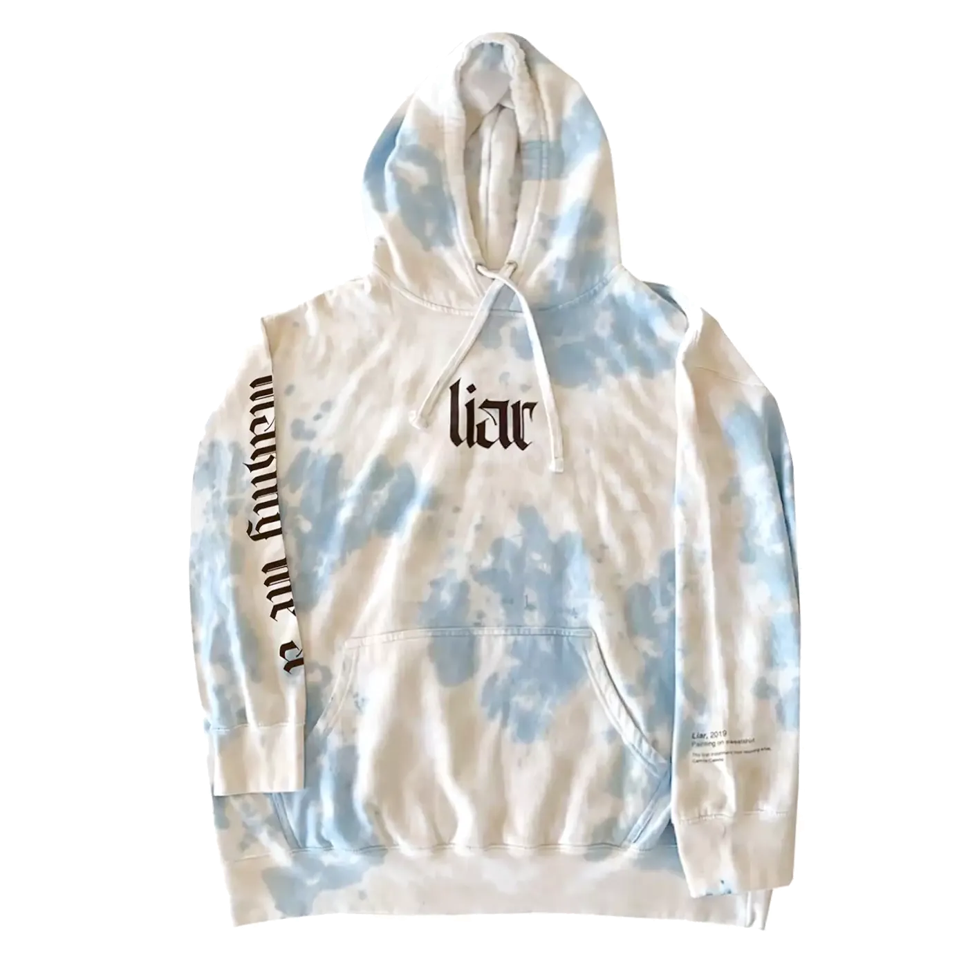 CAMILA CABELLO HOODIE BLUE TIE DYE - LIAR