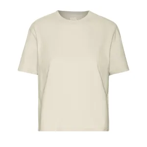Colorful Standard W Organic Boxy Crop T-Shirt (ivory white)