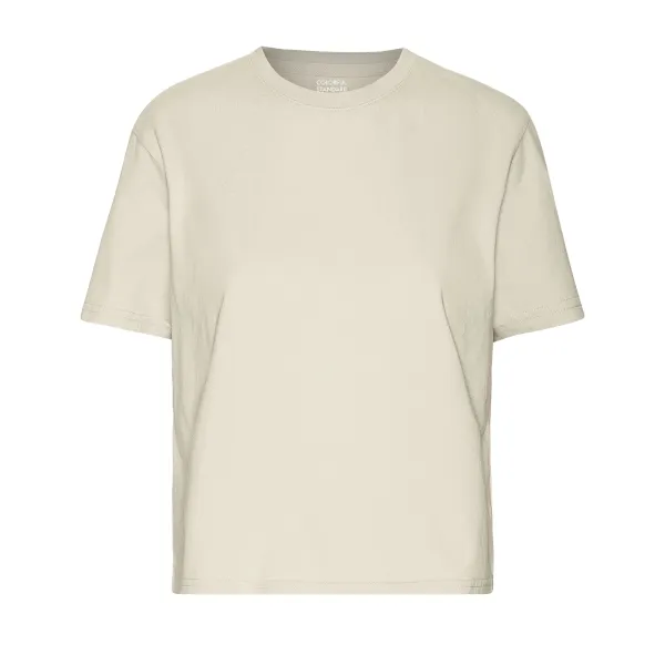 Colorful Standard W Organic Boxy Crop T-Shirt (ivory white)