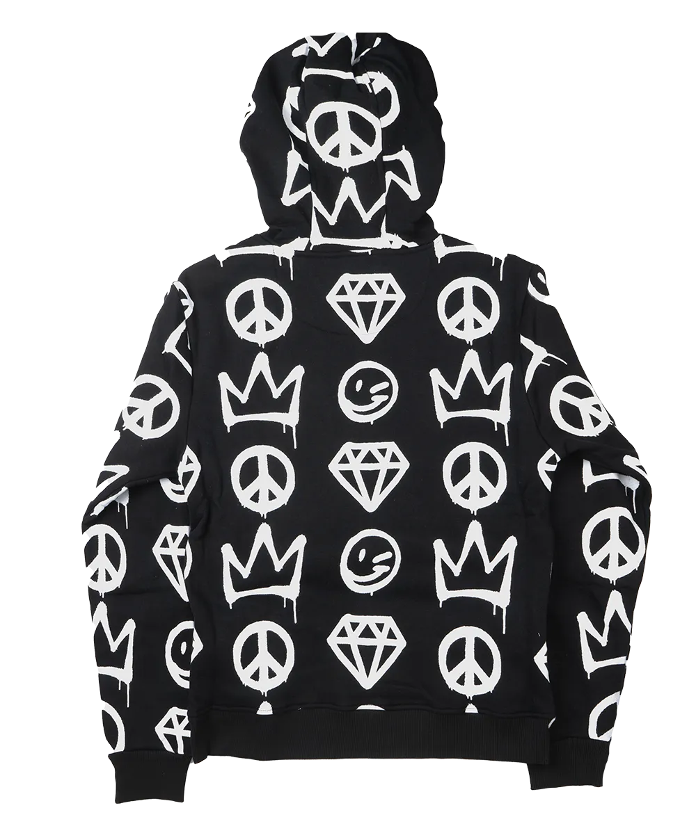 CREATE 2MRW GRAPHIC HOODIE BLACK - CF1230