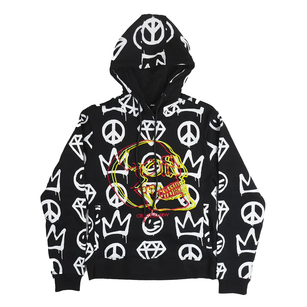 CREATE 2MRW GRAPHIC HOODIE BLACK - CF1230