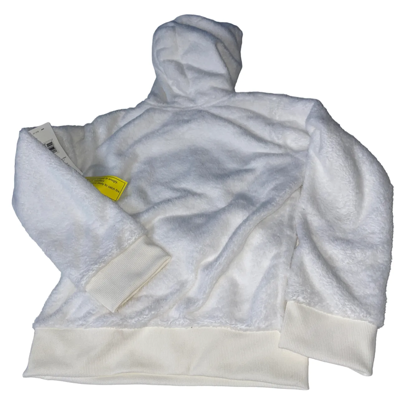DKNY Girls White Polyester Pullover Hoodie 10-12 Years old SKU 5097