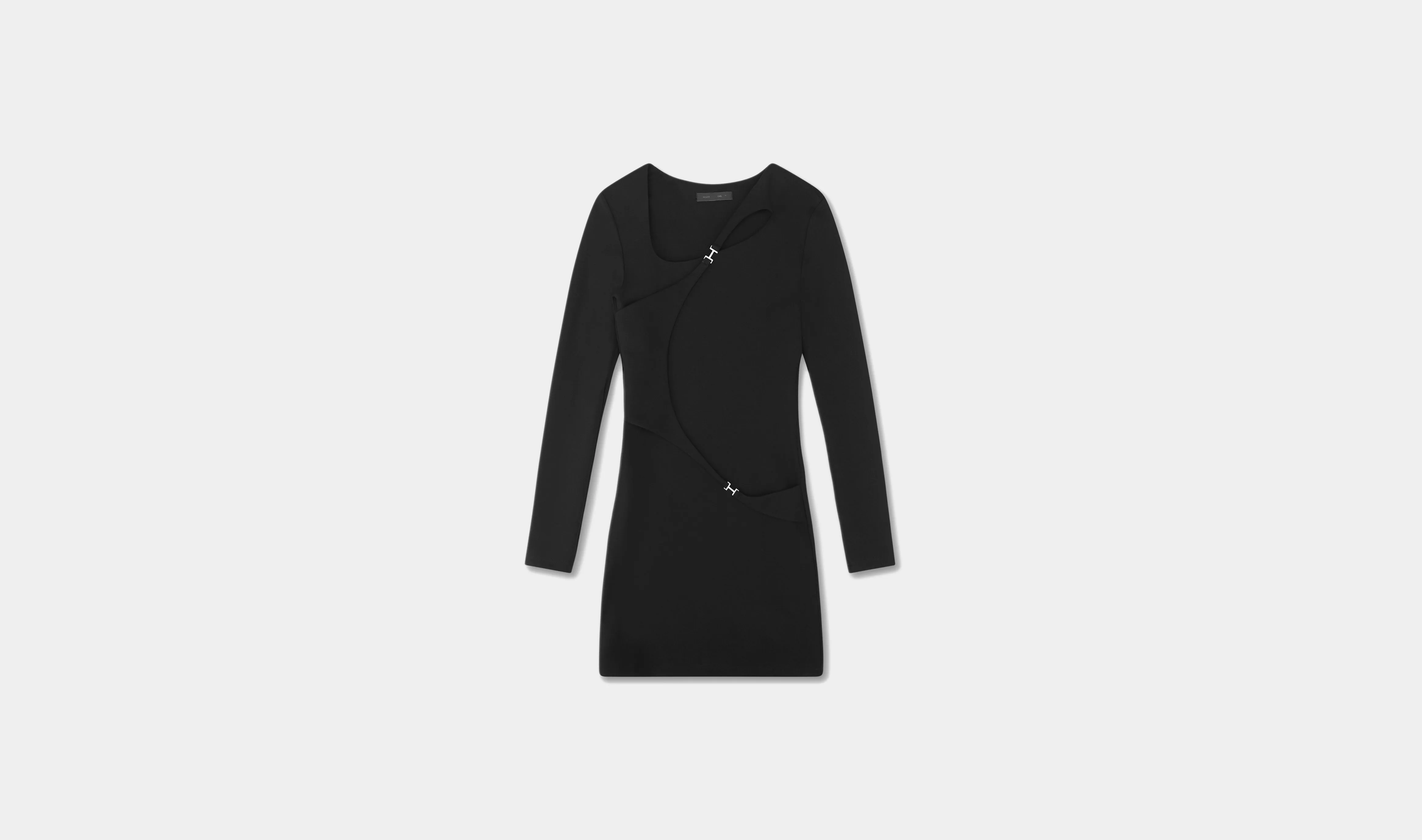 DRAPPED CARABINER DRESS