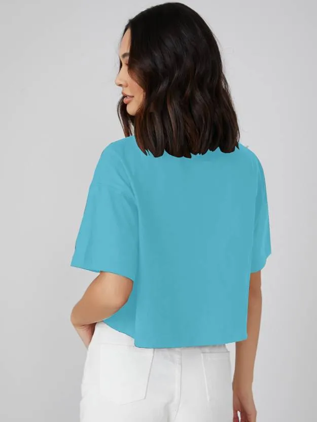 Effortless Style Sky Blue T-Shirt
