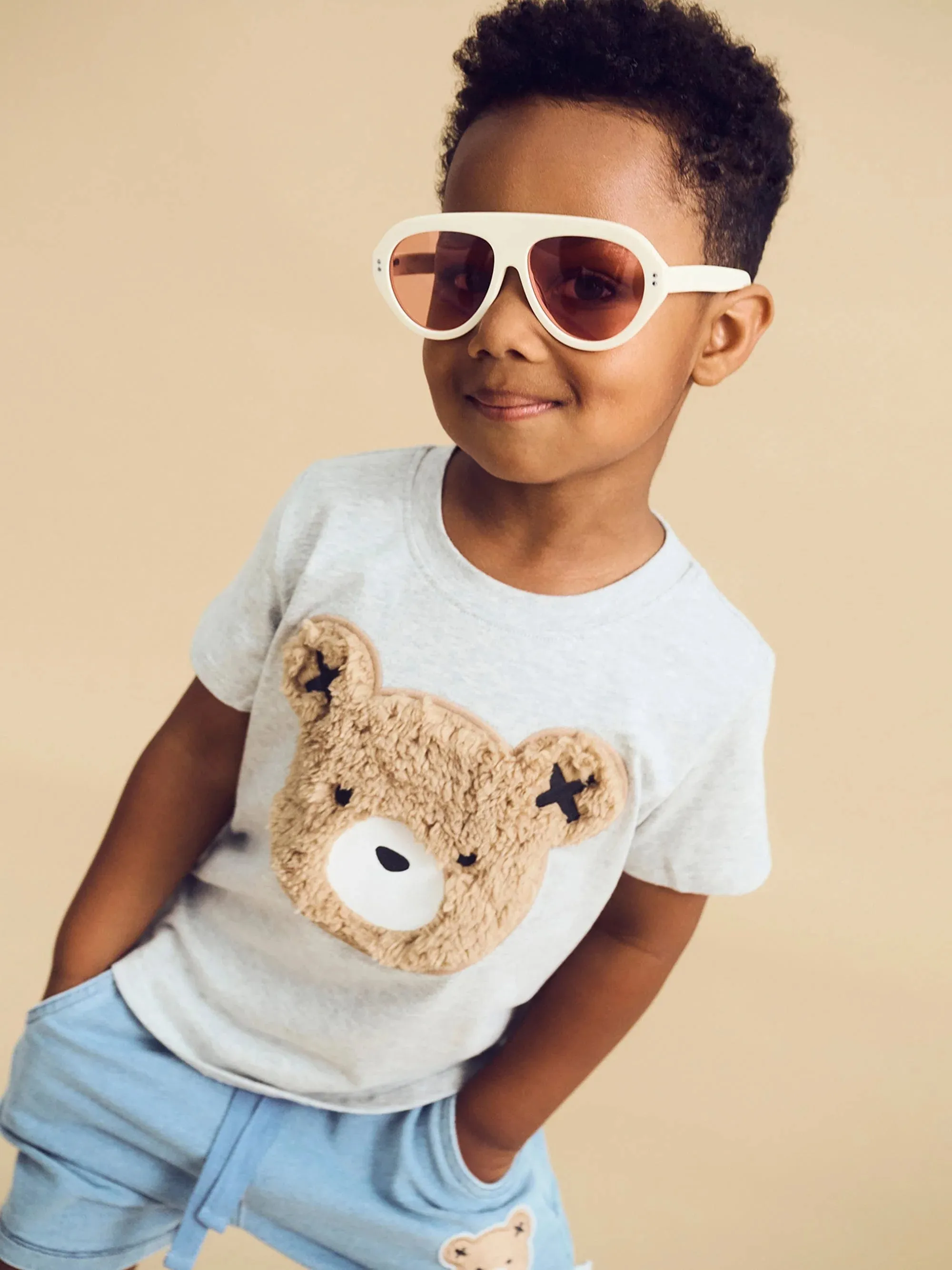 Furry Hux T’Shirt Grey Marle