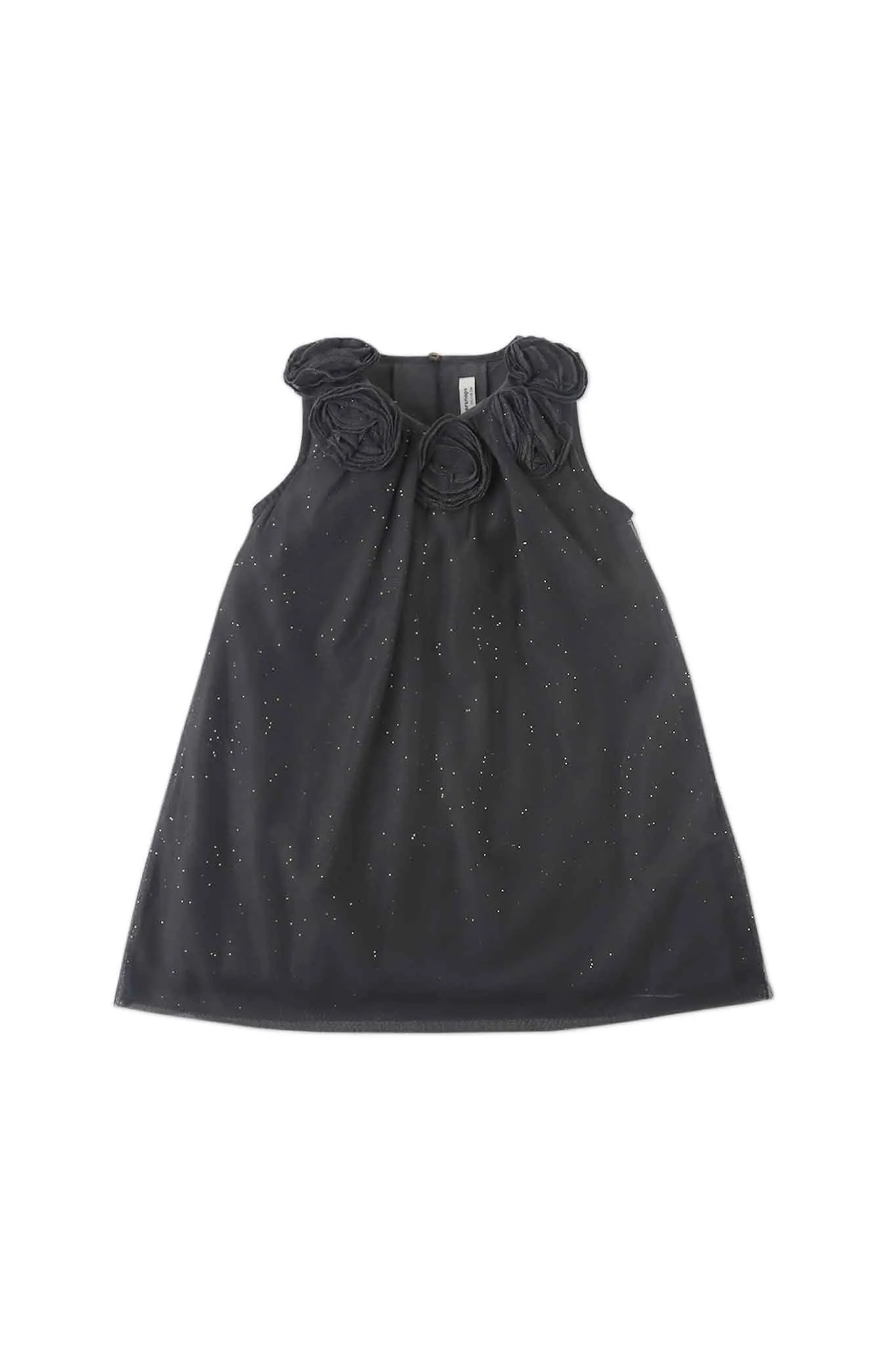 Gingersnaps Lurex Tulle Shift Dress With Corsages
