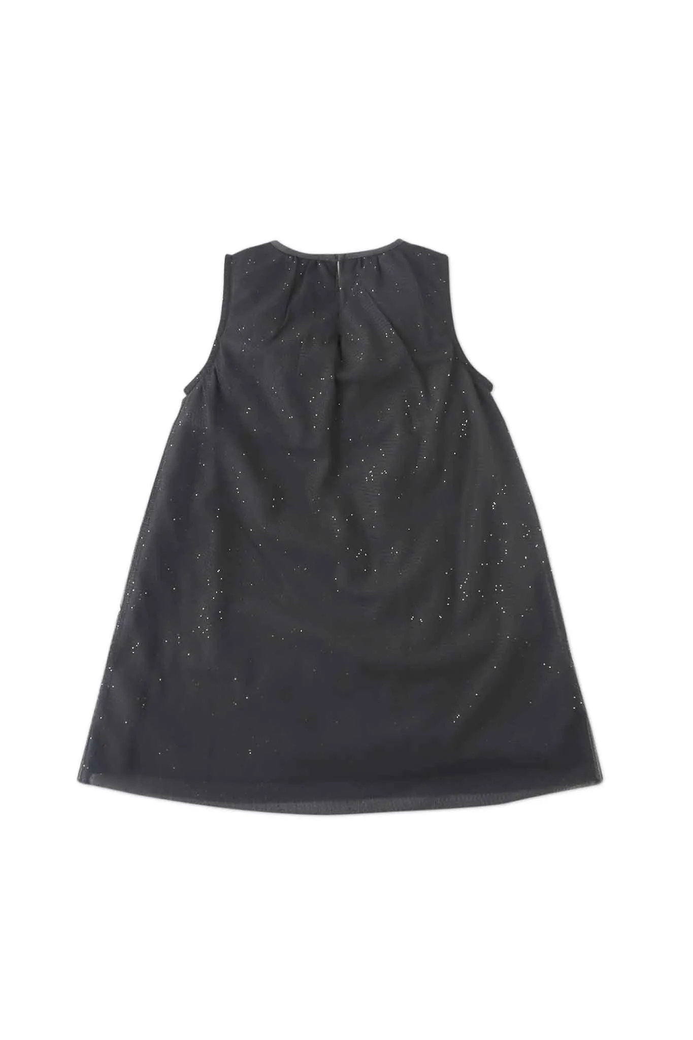 Gingersnaps Lurex Tulle Shift Dress With Corsages