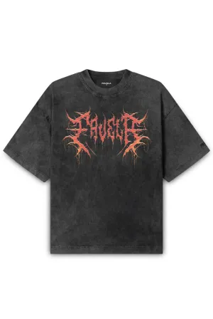 GRUNGE BLACK WASHED T-SHIRT
