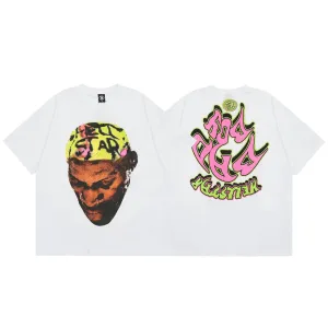 Hellstar T Shirt Portrait Printing Fashion