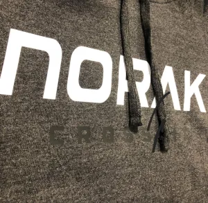 Hoodie with Wide Vinyl Print