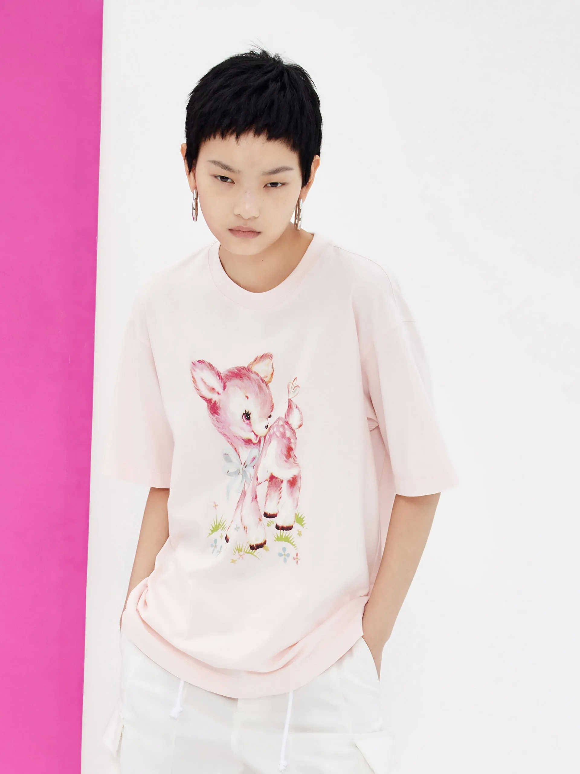 HOT SALE Cartoon Print Cotton T-shirt