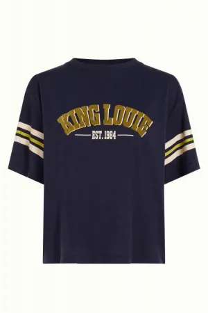 King Louie boxy tee blue
