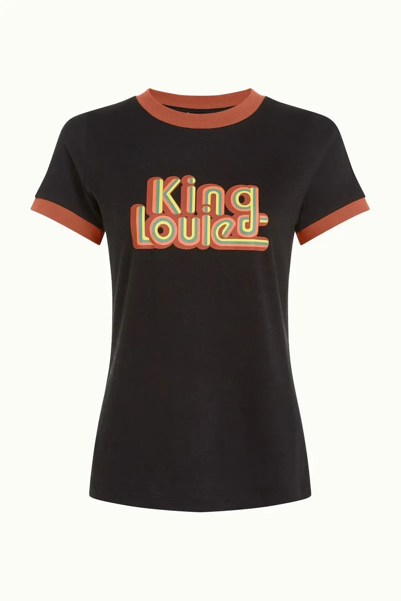 King Louie logo tee black