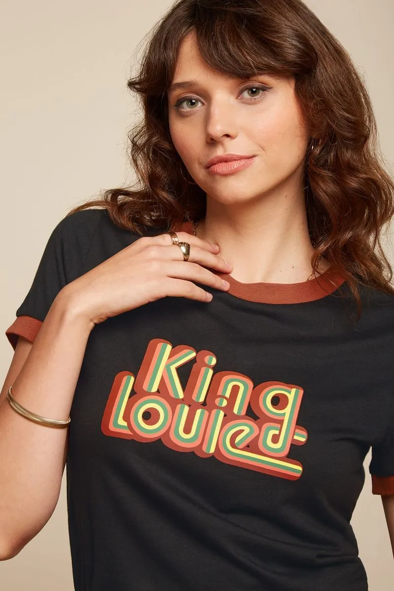 King Louie logo tee black