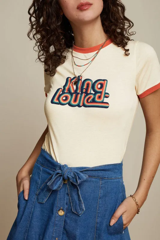King Louie logo tee cream