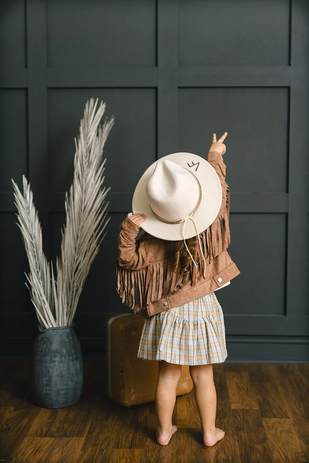 Lainey Fringe Shacket - Saddle