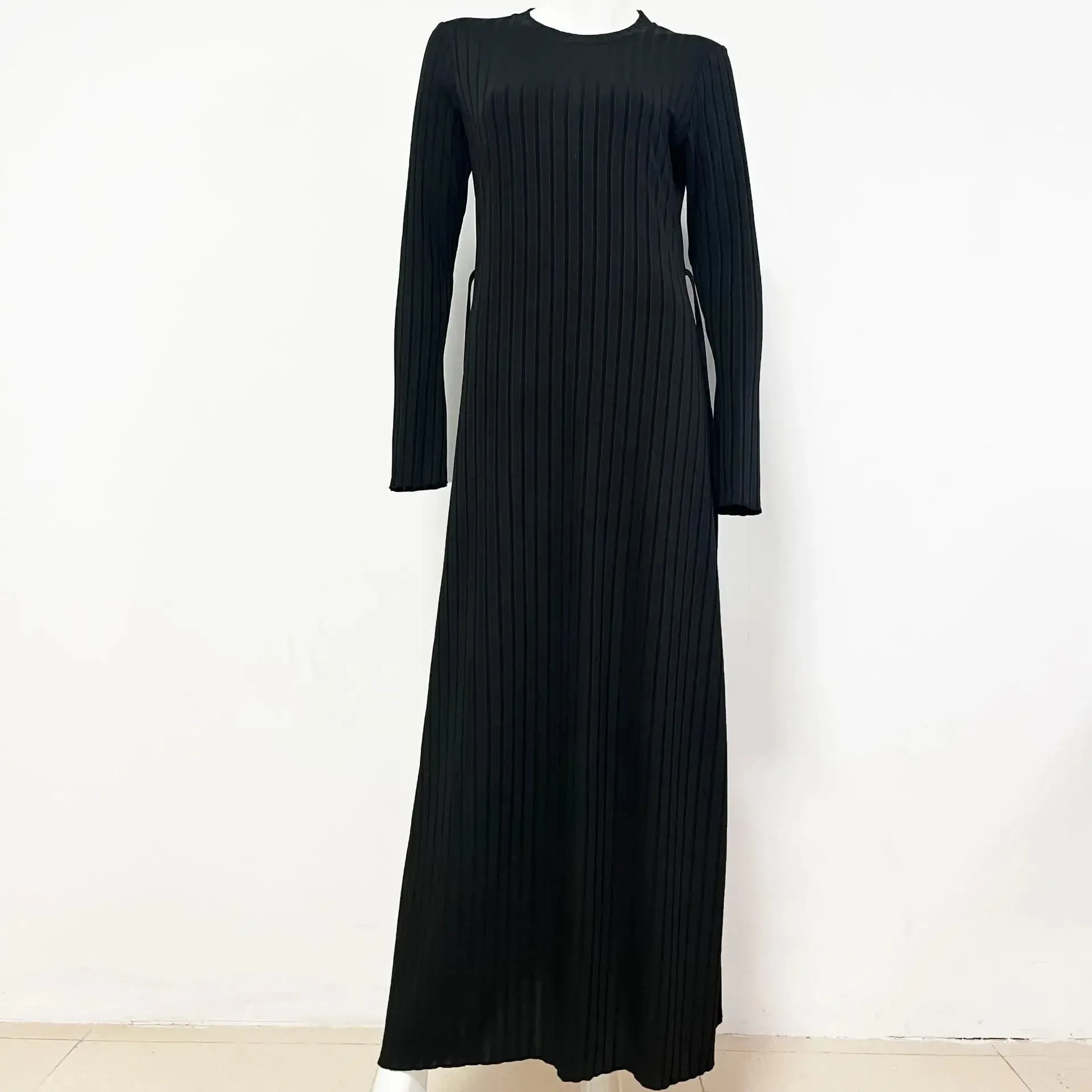 Luna Lace-Up Maxi Knitted Dress