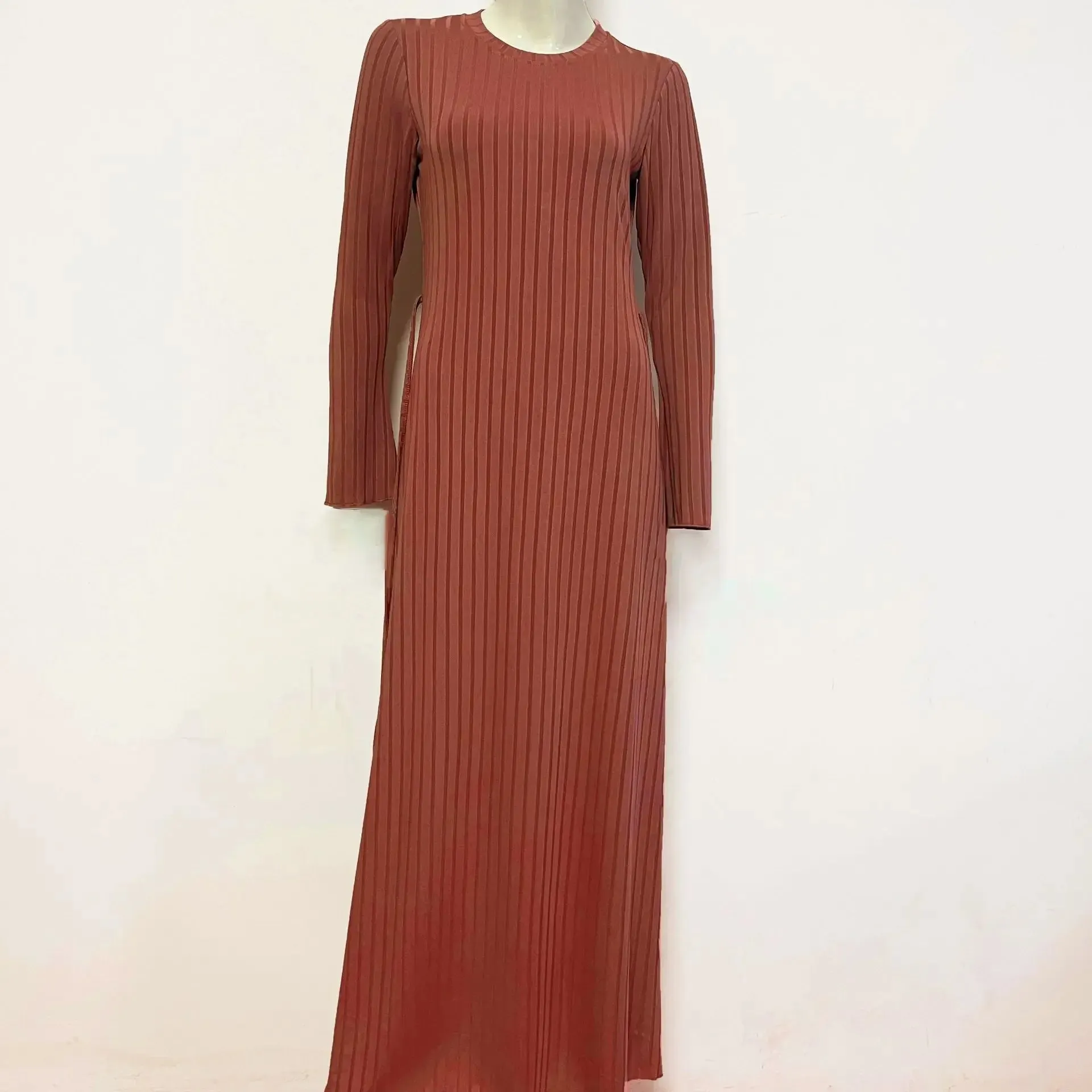 Luna Lace-Up Maxi Knitted Dress