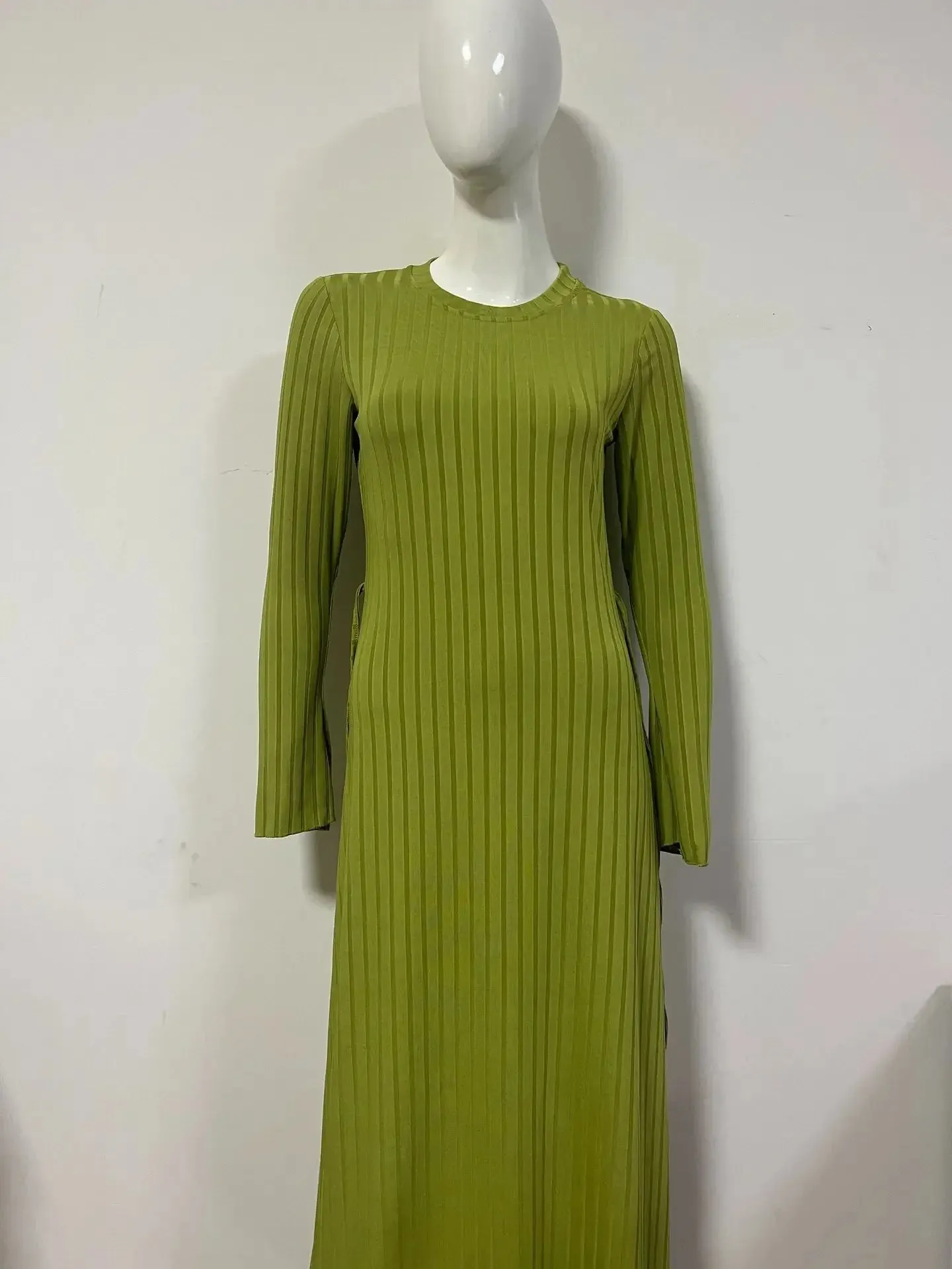 Luna Lace-Up Maxi Knitted Dress