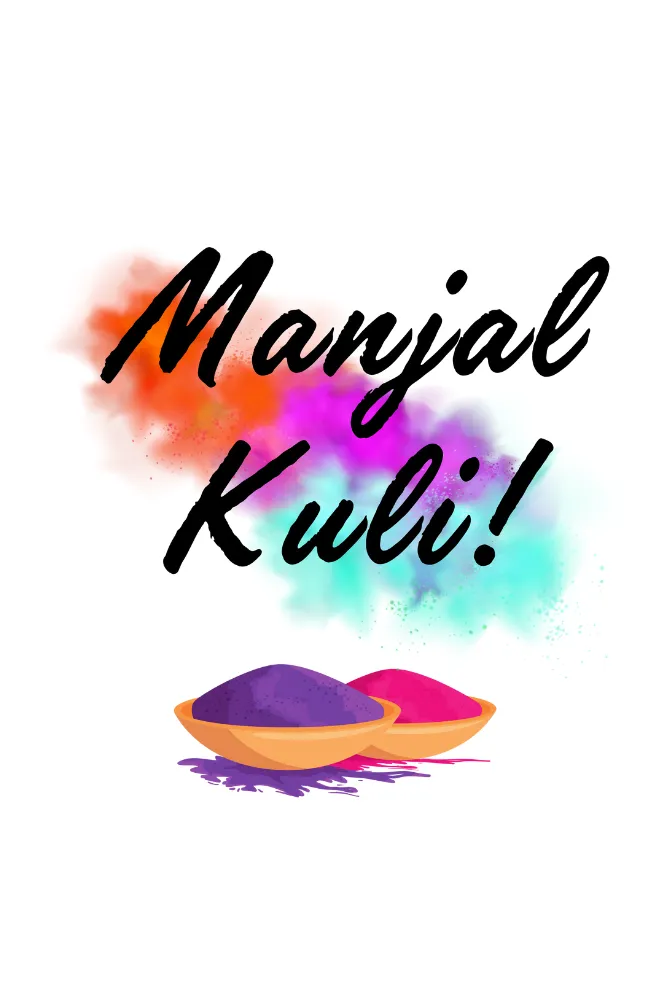 Manjal Kuli Holi T-shirt for men