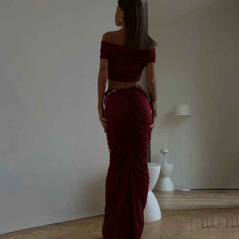Melissa Sexy Skirt Two Pieces Set