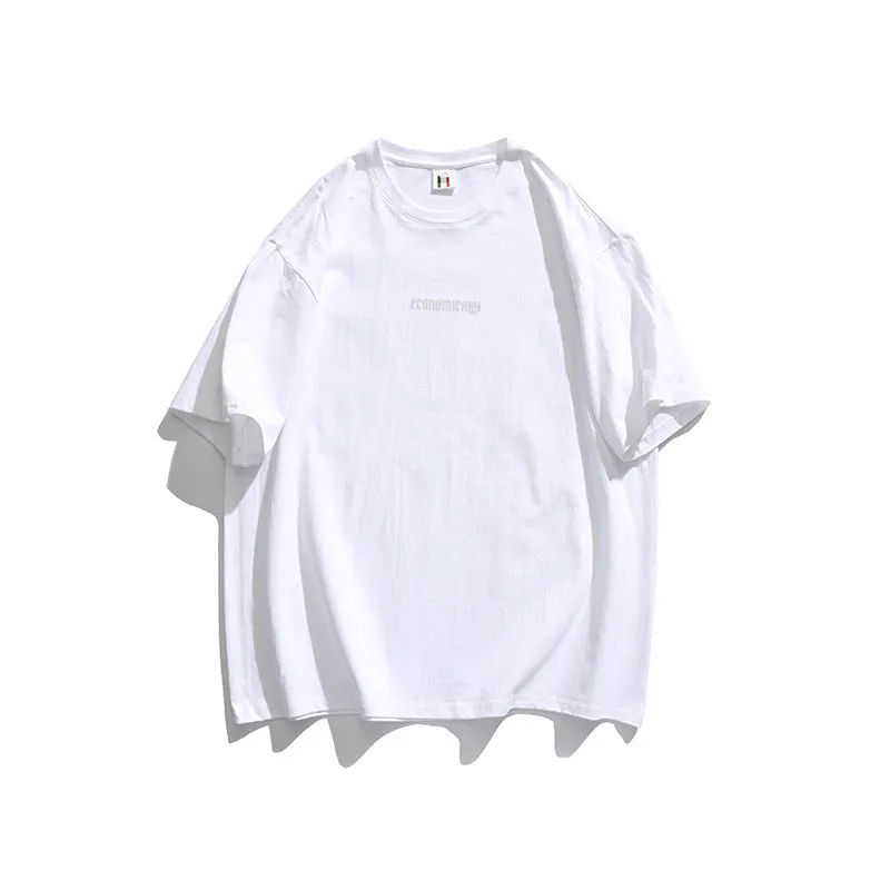 Men T-Shirt Summer Men's Printed T-shirt Loose Retro