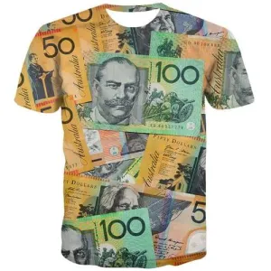 Money T-shirt Men Vintage T shirts Funny Colorful Tshirts Casual Harajuku Tshirt Anime Military Tshirts Novelty Short Sleeve