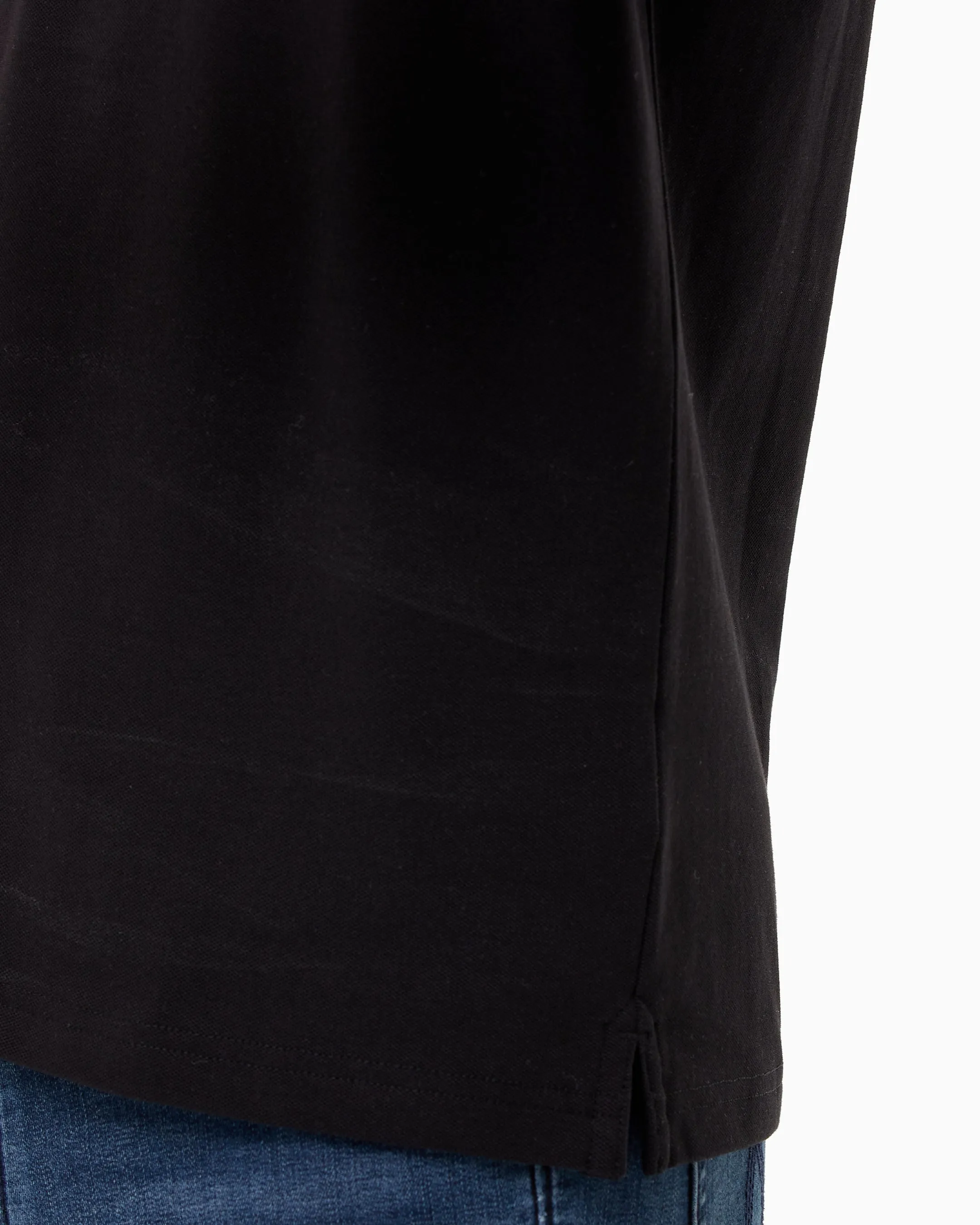 Monologo Slim Tipped Polo Black