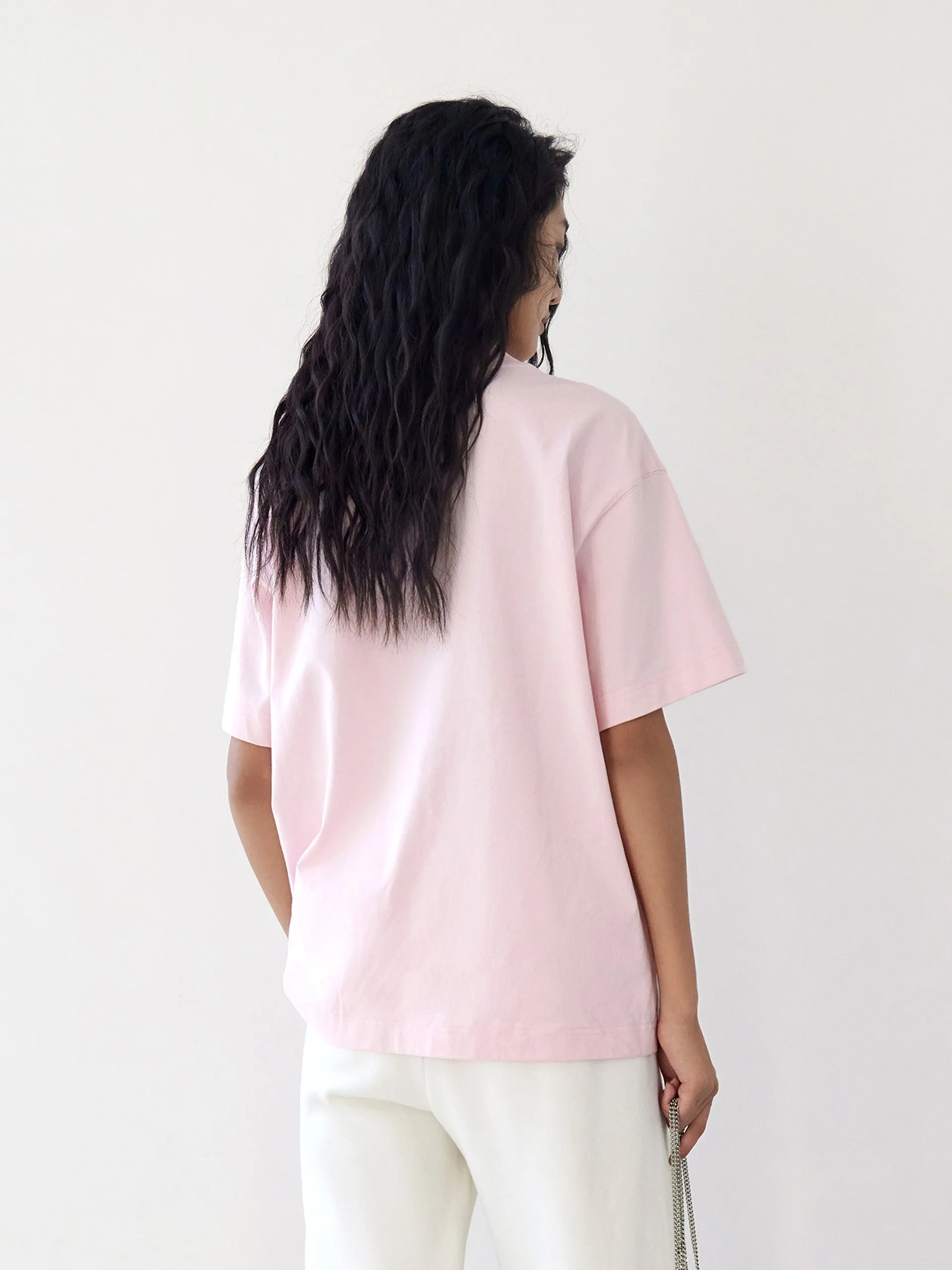 Pattern Print Cotton T-shirt