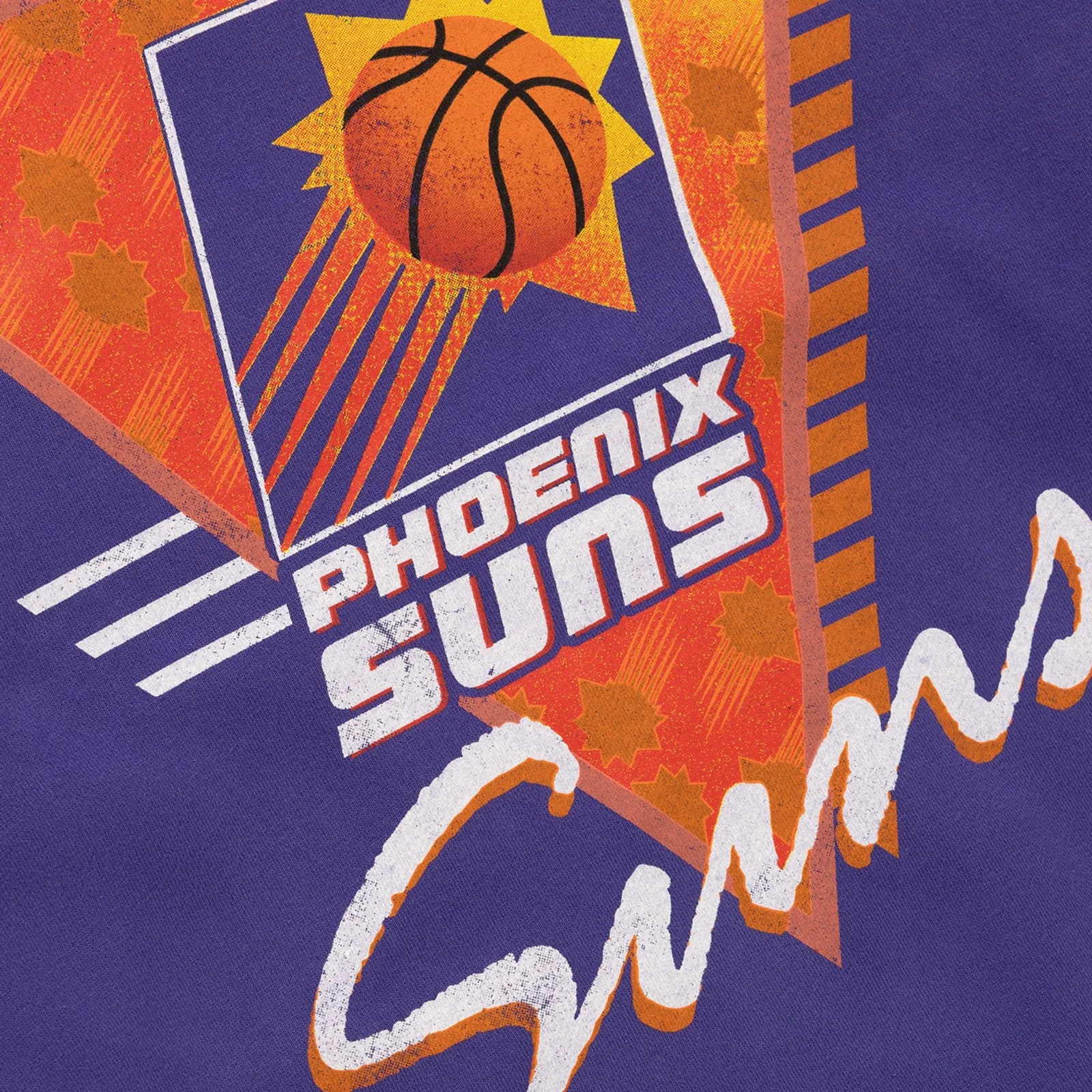 Phoenix Suns LOGO Crew Long Sleeve Sweatshirt by Mitchell & Ness